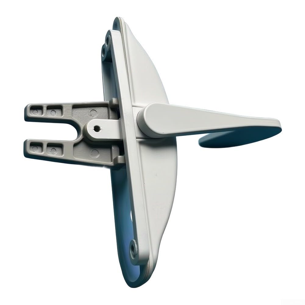 Manivela Ventana Blanca Aleación para acero Cierre Seguro Ventilación Ajustable PVC para madera Aluminio 41.5x26.5mm