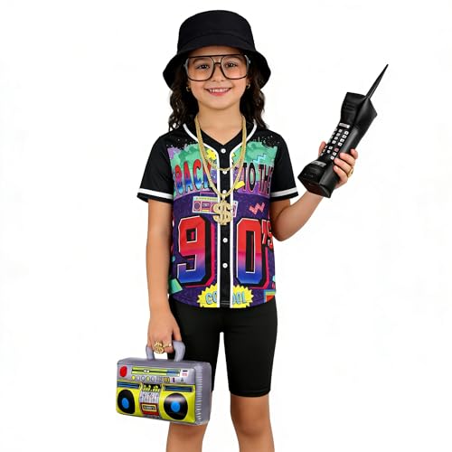 Disfraz Hip Hop 80s 90s para Niñas Set 8 Piezas miniatura 5