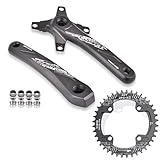 HZXQCVB Platos Y Bielas para Bicicleta De Montaña Cono Cuadrado 170/175mm Brazo 104/64 BCD 32T/34T/36T/38T/40T/42T Plato Monoplato Aleación De Aluminio Juego De Bielas para 10/11S(170mm,40T)