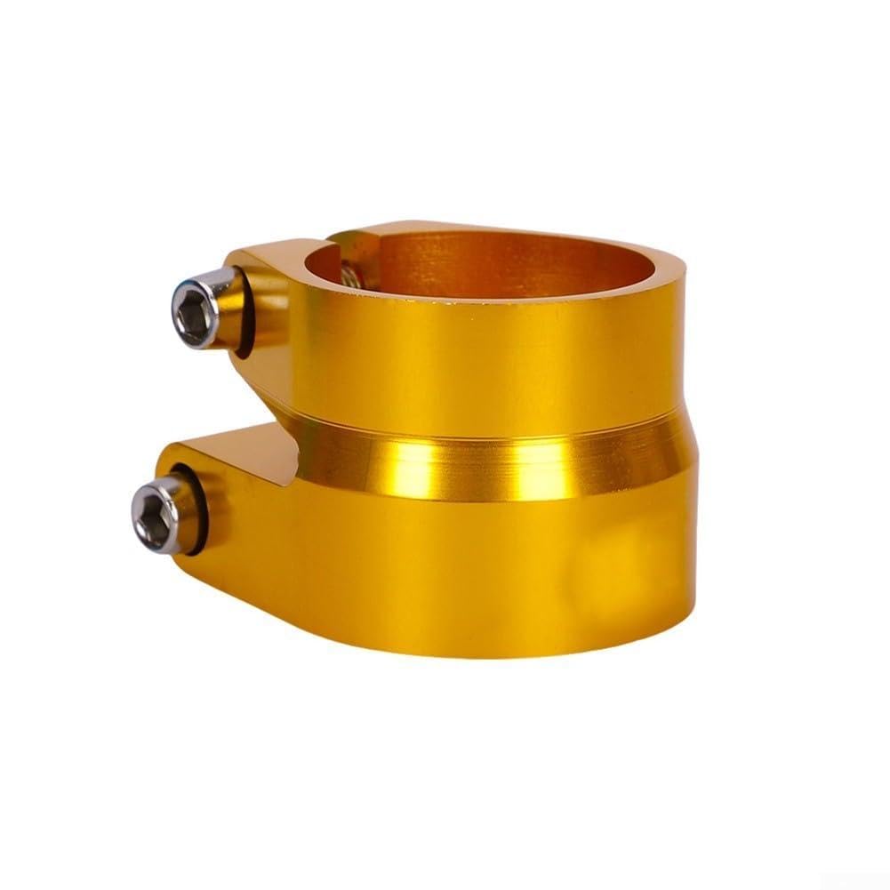 Lightweight Bike Seat Clamp 34.9mm Anti-Rust(Gold)