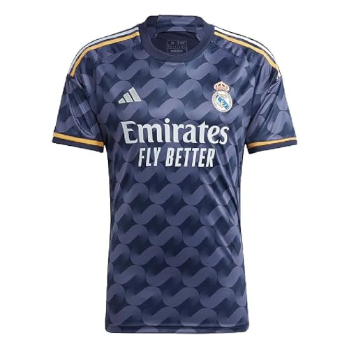 adidas Men's Real Madrid 23/24 Home Jersey - A Sleek and Lightweight Jersey with Gold Accents and Legendary Soccer History