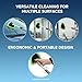 Windshield Inside Cleaning Tool Handheld Window Wiper Scraper with Soft Cloth Sleeve for Car Glass Tabletop and Mirror Quick Dry No Streak Cleaning Supplies Blue