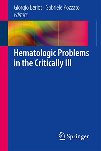 Hematologic Problems in the Critically Ill view 2