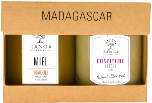 Ilanga Nature - Coffret Cadeau - Duo Mixte Miel 250g & Confiture | Madagascar