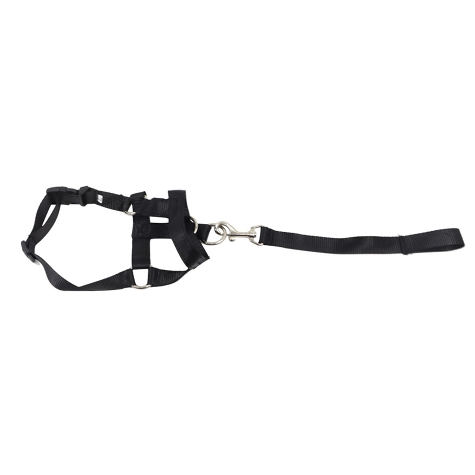 SUNGOOYUE Dog Muzzle Rope Collar, Adjustable Polyester Head Halter with Leash, Drinkable Mouth Control for Biting Barking Chewing, Pet Training for Small Medium Large Dogs L (L)