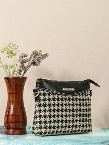 Image of Bagsy Malone Affascinante Eleganza Sling Bag-Black&Cream
