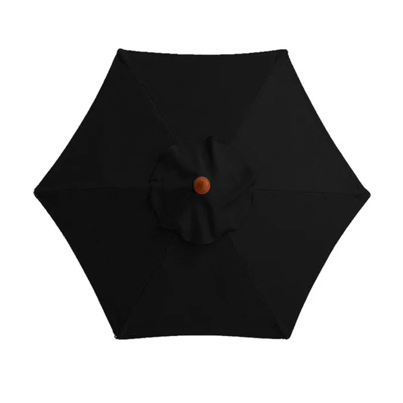 1 szt. Materiał na parasol zewnętrzny Wymienna tkanina (wspornik żeberkowy nie wchodzi w skład zestawu) Tkanina ogrodowy(Black,2M 6 Ribs)