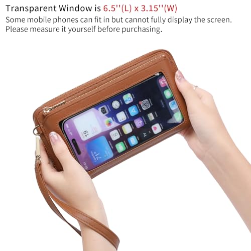 Image of GOIACII Phone Purse Crossbody Bags for Women Small Travel Wallet Touch Screen RFID Blocking