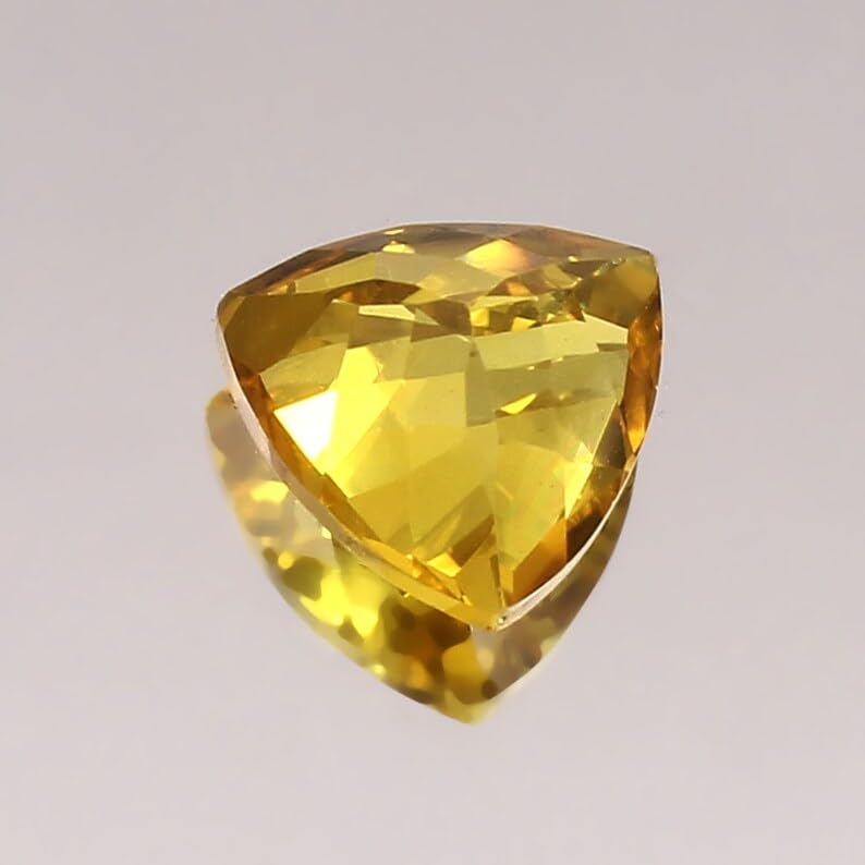 Saphir jaune de Ceylan 9 mm pour créer votre collier personnalisé au quotidien - 5