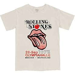 The Rolling Stones Munich ’73 Officiel T-Shirt Hommes Unisexe - Les Beatles, Paul McCartney, John Lennon, RIngo Starr, George Harrison