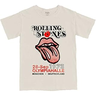 The Rolling Stones Munich ’73 Officiel T-Shirt Hommes Unisexe - Les Beatles, Paul McCartney, John Lennon, RIngo Starr, George Harrison