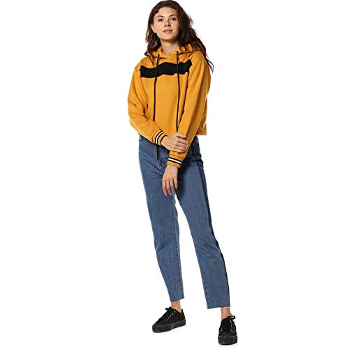 Image of PINACOLADA Women Red Crop Casual Sweatshirt