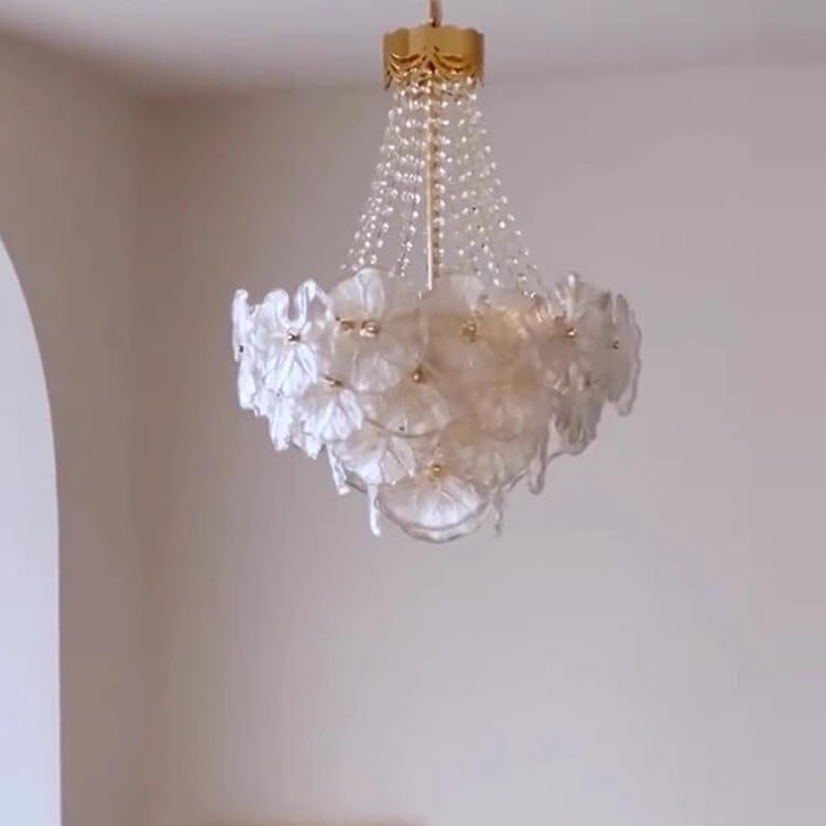 Suspension en cristal classique luminaire de salon chic et moderne