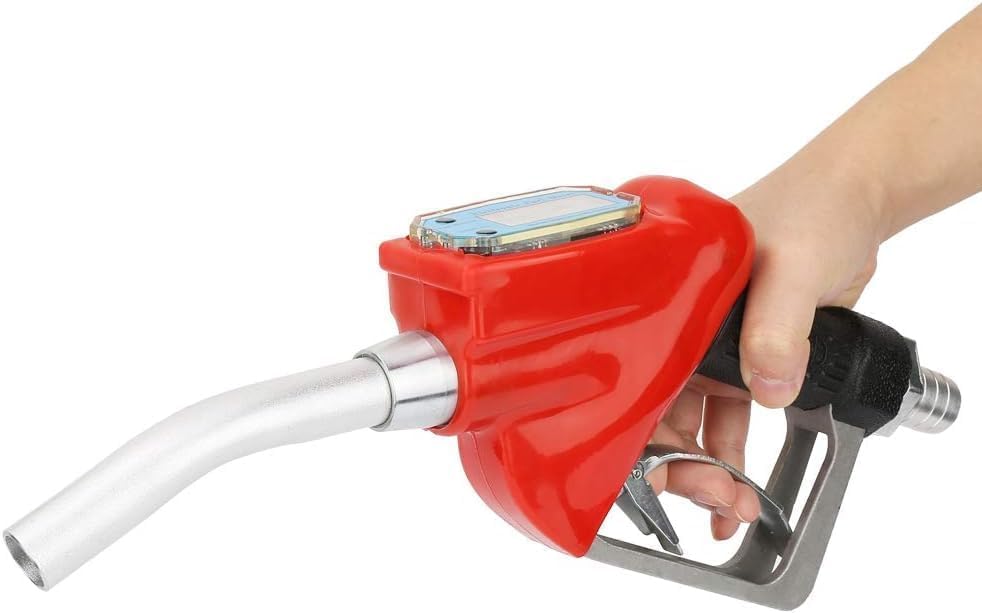 Image of Fueling Nozzle, Electronic Metering Fuel Dispensing Meter Nozzle Auto Shut Off Petrol Kerosene Gasoline Fuel