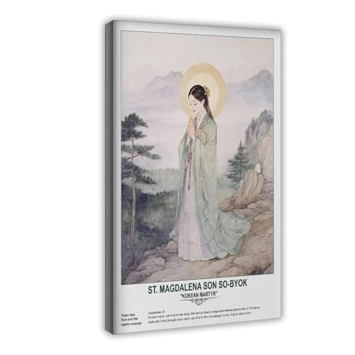 SWDXA St. Magdalena Son So-byok Canvas Poster Wall Art Prints Room Aesthetic Murals Bedroom And Living Decorations 12" L X 18" W