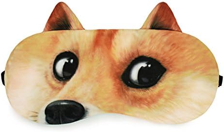 Zabrina Funny Creative Animated Cartoon 3D Cat Eyes Meow Sleep Mask Cute Fox Dog Animal 3D Eye Mask Therapy Light Shading Cover