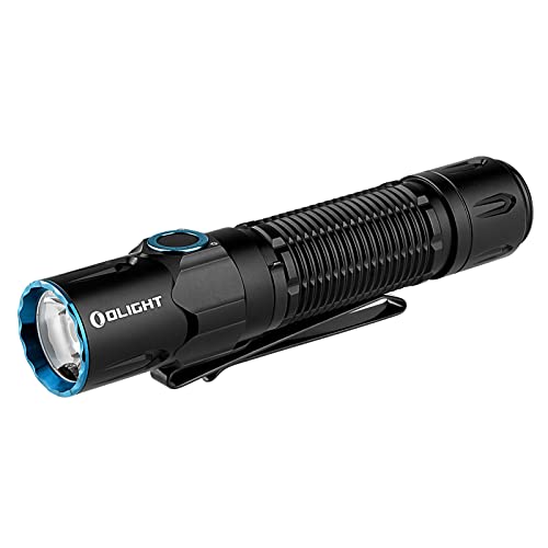 OLIGHT Warrior 3S 2300 Lumens Rechargeable Tactical Flashlight, Compact Dual-Switches LED Bright Light with Proximity Sensor, Powered by Customized Battery for Emergency and Searching (Black