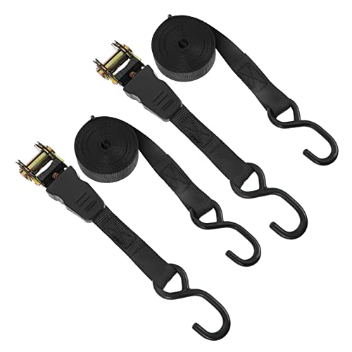 Alipis 2 Juegos Cinturones de Sujeción para Equipaje y Carga de Cinchas Ajustables Negro para Automóviles y Motocicletas Resistentes y Duraderos Asegurar y Maletas