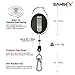 SAMSFX Fly Fishing Zinger Retractor for Gear Tools Holder (Clip on Back Retractor with Swivel Clips)