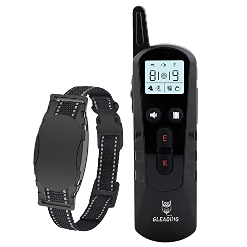 GLEADING Collar de Adiestramiento para Perros, Collar Recargable con Mando Rango de 1200 Metros y Resistente al Agua IP67, Modo de Sonido, Vibración y Eficiente para Perros Pequeños, Medianos, Grandes Cover