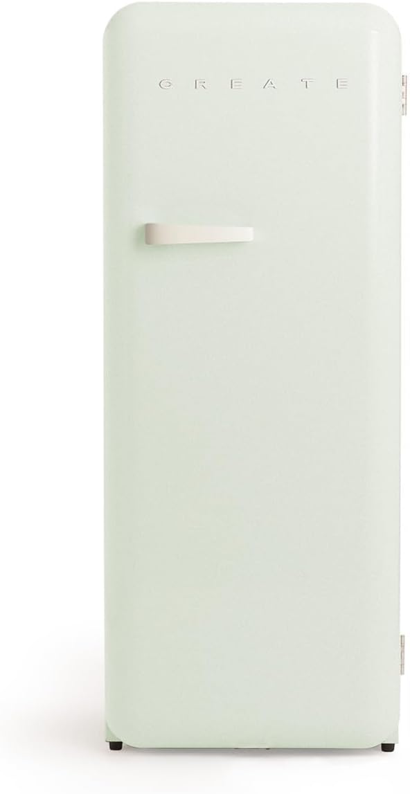 CREATE Retro FRIDGE 150 OFF White/Pastel Green/Off White with Freezer