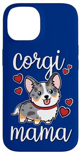 Funny Kawaii Mama Mom Cardigan Blue Merle Corgi Lover �X�}�z�P�[�X iPhone 14 �p