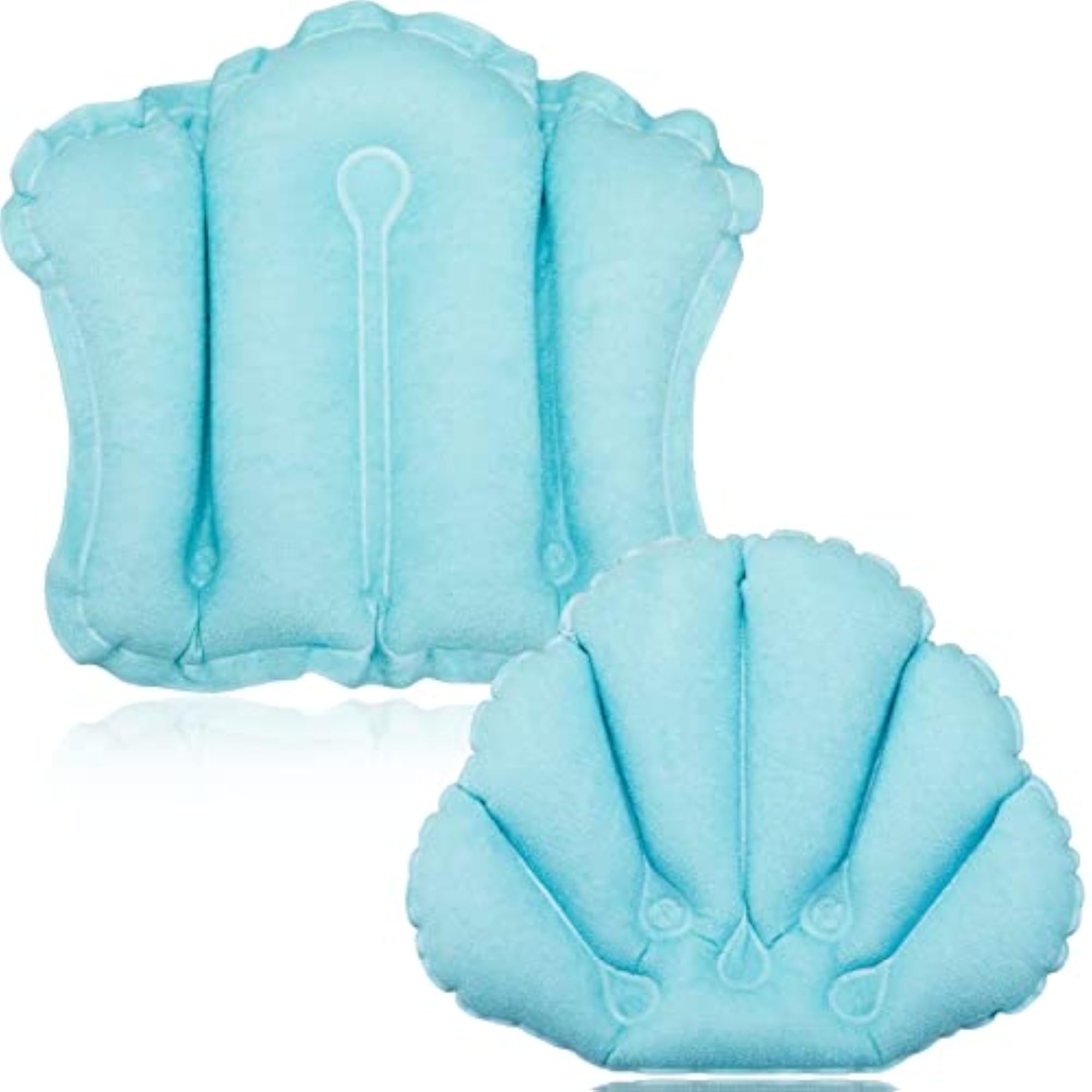 Inflatable Bath Pillow for Tub, Set of 2