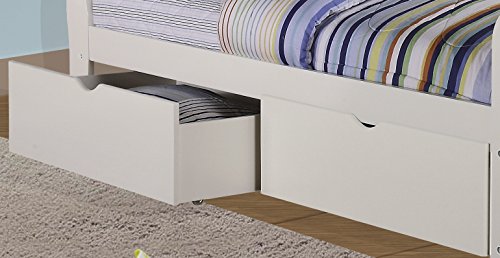 Donco Kids 503-W Trundle Bed, Twin, White #TOP3