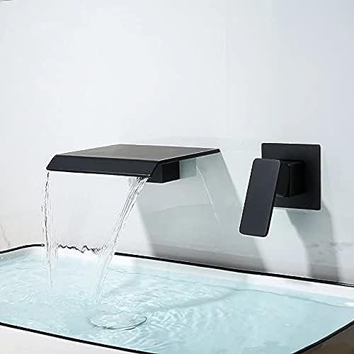 Robinet de lavabo en laiton or brossé au design encastré haut de gamme