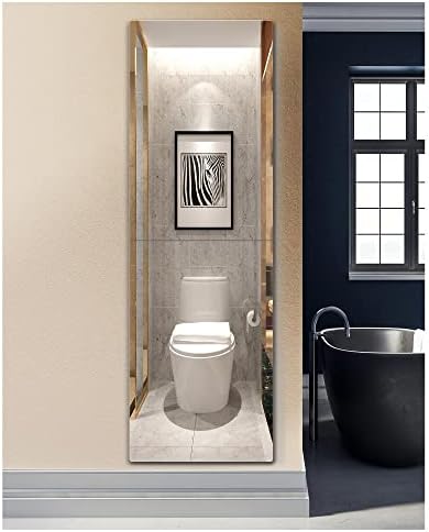 Shatterproof Wall Mirror Full Length,Mirror for Bedroom，Plexiglass Gym Mirrors For Home Gym,Extra Thick: 0.16",12"x24"x2Pcs,Workout Mirrors Safe for Kids,Over The Door Mirror Long Wall Mounted