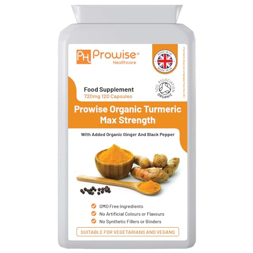Curcumina de cúrcuma 720 mg   120 cápsulas | Cápsulas de cúrcuma y pimienta negra de alta resistencia | Suplementos de cúrcuma veganos y vegetarianos