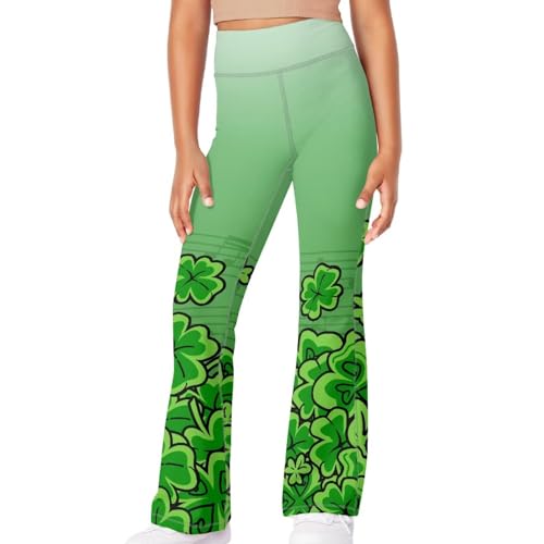 Girls High Waisted St. Patrick's Day Leggings 5-14t Code Elegant Running Comfortable Girls
