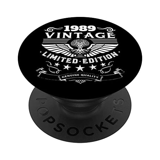 Retro 1989 cumpleaños Popsocket divertido 1989 cumpleaños regalos 1989 PopSockets PopGrip Intercambiable