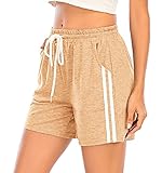  Pantalones Mujer Cortos Algodón Deportivos Yoga Running Fitness Jogging Danza Pantalones de Pijama