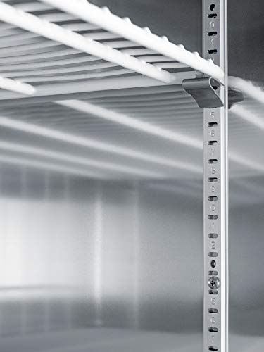 Summit Appliance Scff497 Commercial 493 Cu.ft. Reach-In All-Freezer In Complete Stainless Steel With French Door Swing, Self-Closing Doors, Microprocessor Control Panel, Open Door Alarm And Lock #TOP5