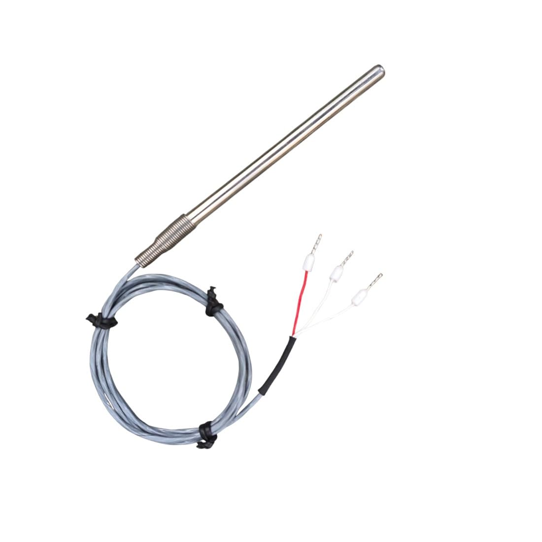 VIGITAL- TEMPERATURE SENSOR RTD PT-100, OD 6mm PT-100, Length 4" (100mm) (1 METER WIRE)