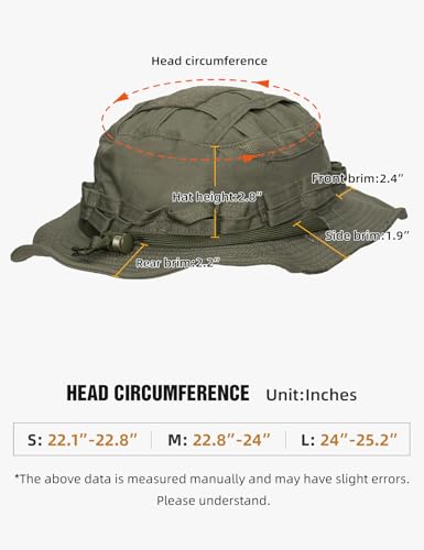 Image of IDOGEAR Sports Tactical Boonie Hat Oval Molded Brim Water Resistant