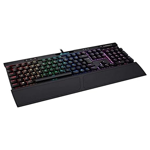 Teclado Mecânico Gamer Corsair K70 MK.2 RGB LOW PROFILE RAPIDFIRE Switch Cherry MX Speed ABNT2 - CH-9109018-BR, Preto