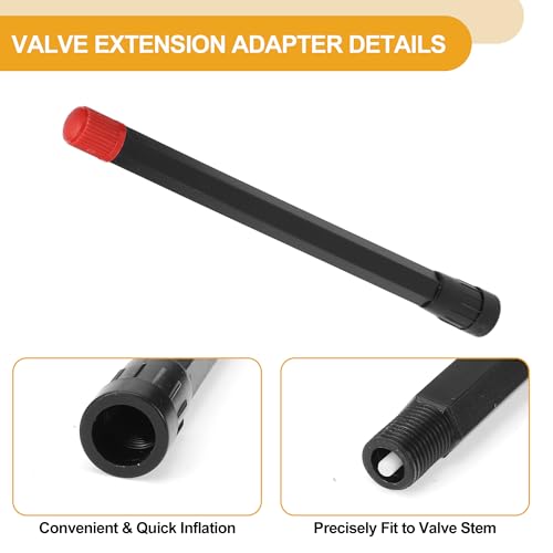 Image of 10pcs 125mm Tire Valve Extension Universal Plastic 180 Degree Tyre Valve Stem Extender for Car Motorcycle RV Truck Bike
