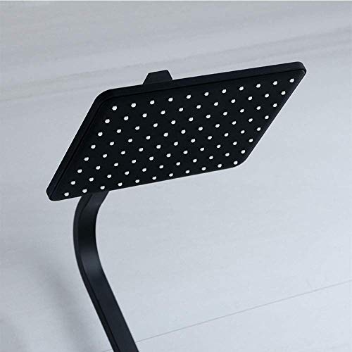 Ensemble de douche mural noir mat pour une salle de bain style spa