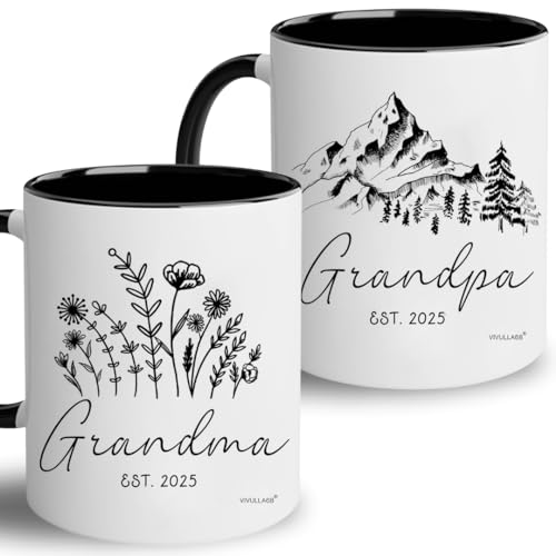 Newgrandparentsgiftsfirsttime2025pregnancyannouncementforgrandparentsmugsetpromotedtograndmaandgrandpa2025mugsgrandparentbabyannouncementgiftsest2025cups11oz Urban Country Home Decor New grandparents gifts first time 2025 pregnancy announcement for grandparents mug set promoted to grandma and grandpa 2025 mugs grandparent baby announcement gifts est 2025 cups 11oz urban country home decor