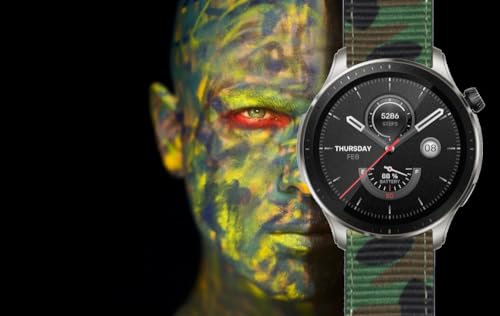 ESTUYOYA Watch Band 22mm Camo Compatible with Amazfit Bip 5/Balance/GTR 4/GTR 3 Pro/GTR 3/GTR 2/GTR/GTR 47mm/Stratos 3 - Image 3