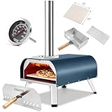 FREEKITE Pizza Oven 13 Inch Outdoor Wood Fired Portable...