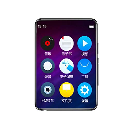 oneforus Reproductor Multimedia MP4 / MP3,Soporte De Reproducción De Video,Lectura De Libros Electrónicos De Música Sin Pérdidas,Grabación HD,Radio FM,8G Bluetooth 5.0
