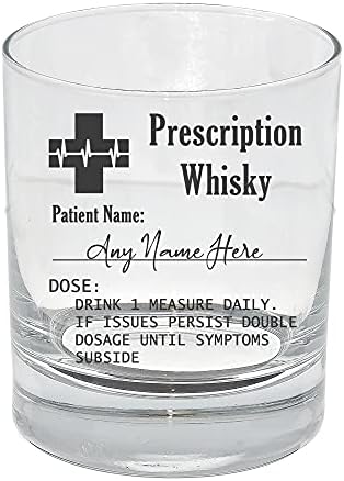 Always Looking Good Personalised Engraved Whisky Tumbler Glass Prescription Whiskey Glass with Name Novelty Funny Birthday Fathers Day Gift (345ml Tallo Tumbler, Empty Glass)