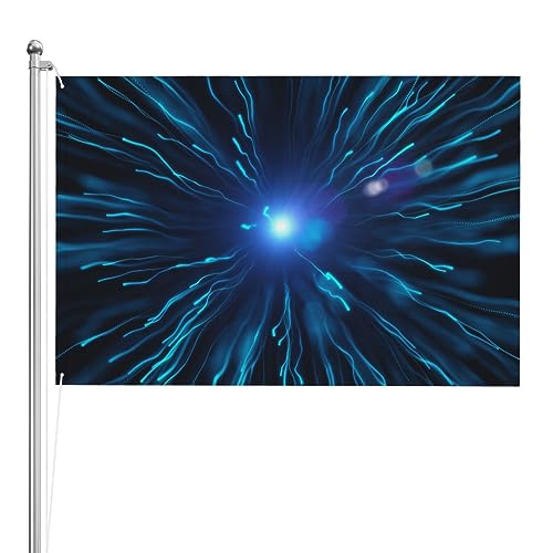 Drapeau vue nocturne de la mer grand format pour bannière de jardin