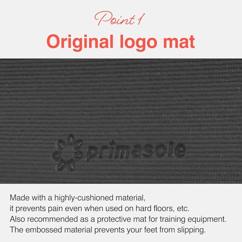 Image of Primasole Yoga Mat with Carry Strap for Yoga Pilates Fitness and Floor Workout at Home and Gym Non-slip 9 colors