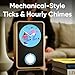 KLYDO Clock Comes with Thousands of animations, Updated Daily, with a Lifetime Subscription Included. Choose The Perfect for Each Moment! (Walnut)
