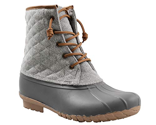 Amazon Essentials Women's Ankle Boot, Grey, 9 Medium US