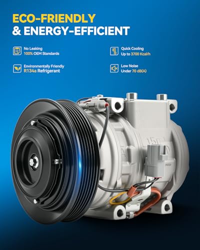 Image of PHILTOP 1521295 Air Conditioner AC Compressor with Clutch for Toyota Corolla 1998-2002